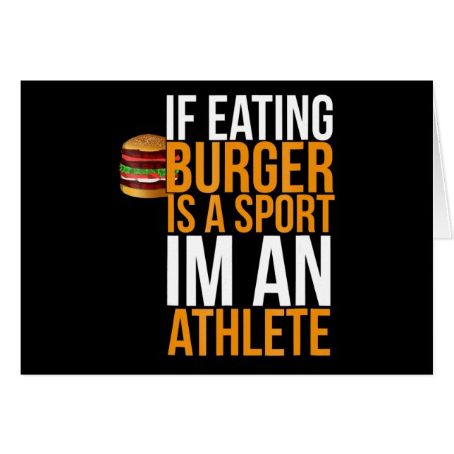 Burger Hamburger BBQ Humour Funny Pun Idée cadeau (Devant horizontal)