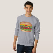 Burger Hamburger Cheeseburger Sweatshirt (Devant entier)