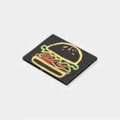 BURGER HAMBURGER POST-IT® NOTES (Schuin)