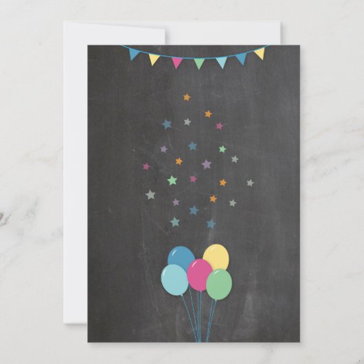 Burger Invitations Anniversaire Enfant's Party Cha (Dos)