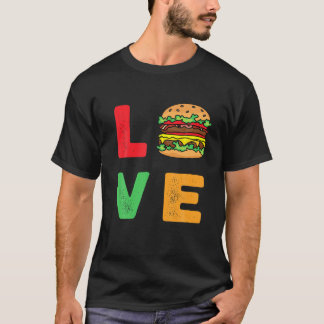 Burger is mijn liefste grappige Valentijnsdag Burg T-shirt