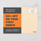 Burger Joint Opening | Nu open | direct mail Briefkaart (Achterkant)