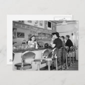 Burger Joint uit 1940 Briefkaart (Voorkant / Achterkant)