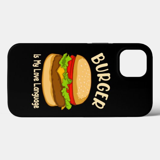 Burger Love Language Case-Mate iPhone Case (Achterkant (horizontaal))