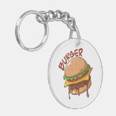 Burger Lovers Sleutelhanger (Voorkant Links)