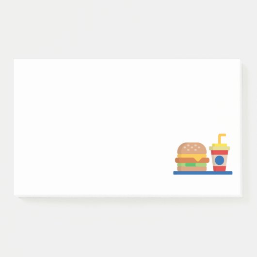 Burger Meal Post-it® Notes (Voorkant)
