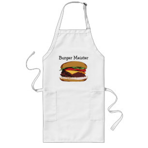 Burger Meister Apron Lang Schort
