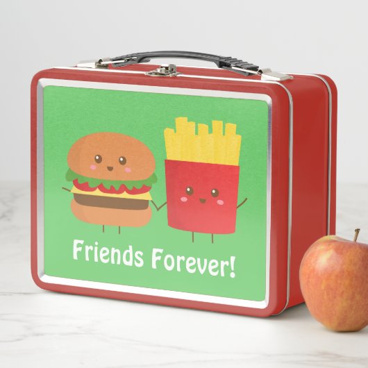 Burger mignon et Fries Amis Forever Lunch Box (En situation)