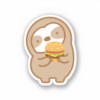 Burger mignon Sticker Vinyl Sloth