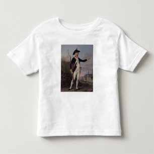 Burger Nau-Deville op het uniform van de nationale Kinder Shirts