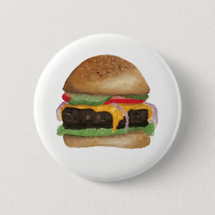 Burger Pin Ronde Button 5,7 Cm