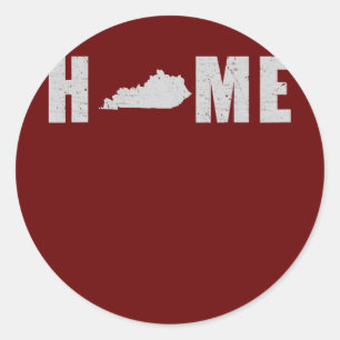 Burger Proud America State Flag US Home Kentucky Ronde Sticker