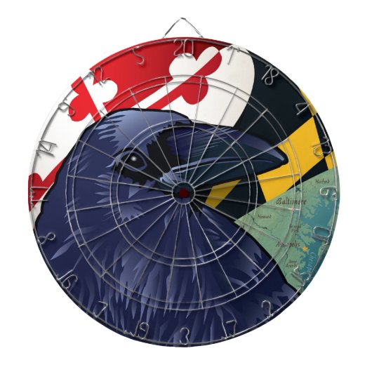 Burger Raven, Nevermore van Maryland Dartbord (Voorkant)