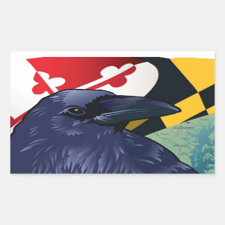 Burger Raven, Nevermore van Maryland Rechthoekige Sticker