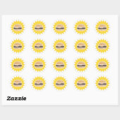 Burger rétro | Stickers (Feuille)