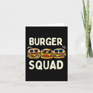 Burger Squad Grappige Hamburger Fast Foodie Lovers Kaart
