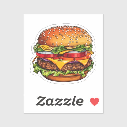 burger sticker (Vel)
