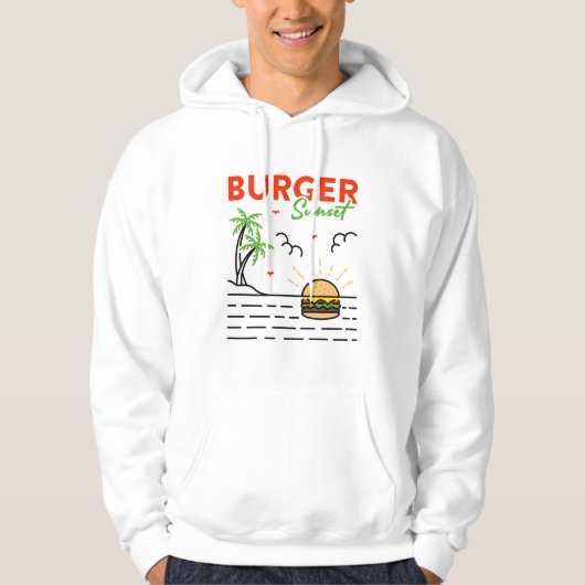 Burger Sunset Hoodie (Voorkant)