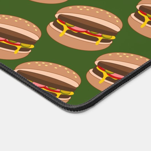Burger Time - Grappige werklunch met aangepaste on Bureaumat (Hoek)