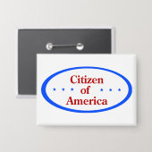 Burger van Amerika Button (Voorkant / Achterkant)