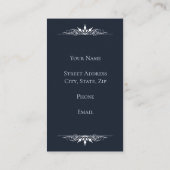 Burger van Planet Earth Visitekaartje (Achterkant)