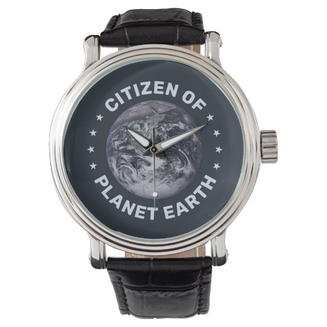 Burger van Planet Earth Watch Horloge (Voorkant)