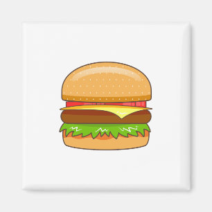 Burger Vector Illustratie Magneet