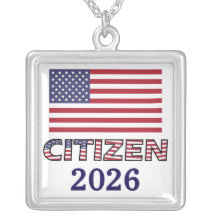 Burger Verenigde Staten Vlag en Jaar