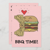 Burger verliest Fries BBQ Kaart (Voorkant / Achterkant)