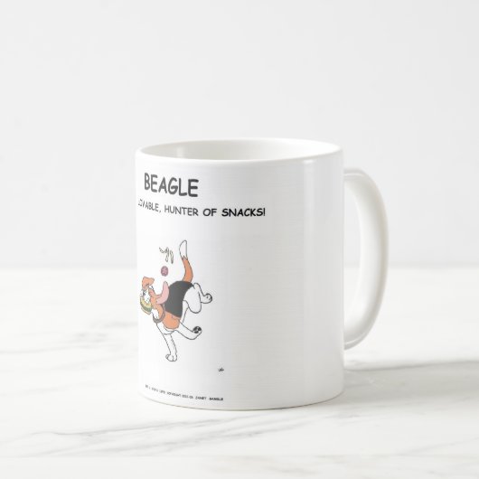 Burger voler Beagle, Mug ! (Devant droit)
