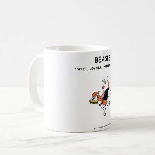 Burger voler Beagle, Mug ! (Devant gauche)