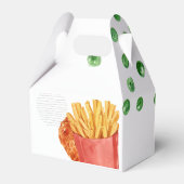 Burger & Wrap Fusion Food Illustration Bedankdoosjes (Achterkant)