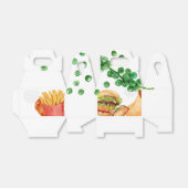 Burger & Wrap Fusion Food Illustration Bedankdoosjes (Uitgevouwen)
