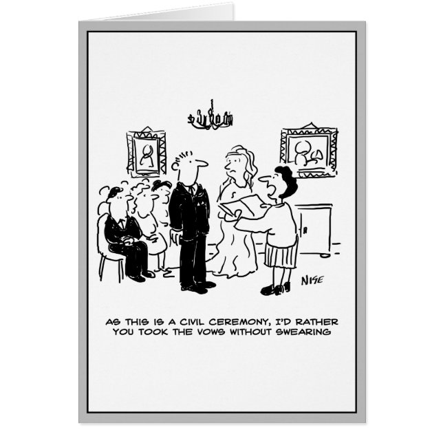 Burgerbruiloft bij een Kantoor van de griffie (Voorkant)