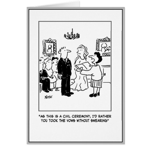 Burgerbruiloft bij een Kantoor van de griffie (Voorkant)