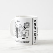 Burgerbruiloft bij een Kantoor van de griffie Koffiemok (Voorkant links)