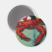 Burgerkrab van Maryland Magneet (Voorkant / Achterkant)