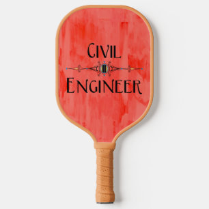 Burgerlijk ingenieur decoratieve lijn pickleball paddle