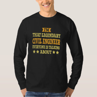 Burgerlijk Ingenieur Functie Titel Werknemer Arbei T-shirt