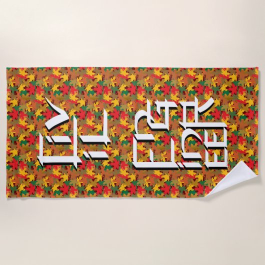 Burgerlijk Ingenieur Karakter Strandlaken (Voorkant)