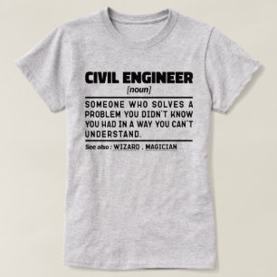 Burgerlijk Ingenieur Zelfstandig naamwoord Enginee T-shirt