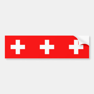 Burgerlijke aftekening van Zwitserland, Zweedse vl Bumpersticker