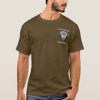 Burgerlijke en militaire parachutist Wings (CMP Wi T-shirt