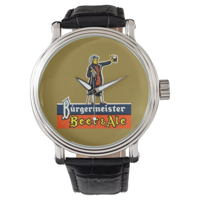Burgermeister Bier & Ale Horloge (Voorkant)