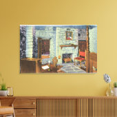 Burgeroorlog 18 Pounders en Barbette Canvas Afdruk (Insitu (Woonkamer))