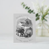 Burgeroorlog Briefkaart (Staand voorkant)