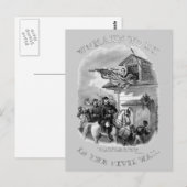 Burgeroorlog Briefkaart (Voorkant / Achterkant)