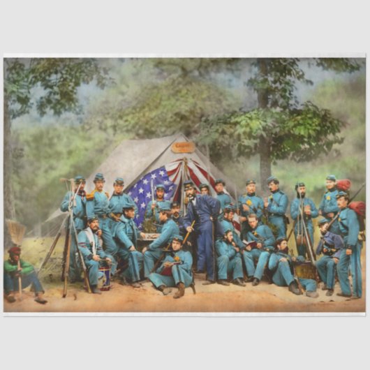 Burgeroorlog - Engineer Company 8e dag Staat 1861 Tissuepapier (Voorkant)