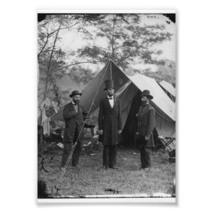 burgeroorlog Foto van Abraham Lincoln Afdruk