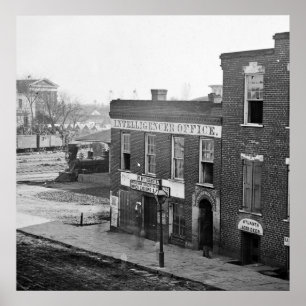 Burgeroorlog in Atlanta, 1864 Poster